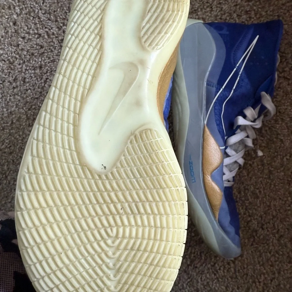 Nike Zoom KD 12 TB Kevin Durant Royal Blue White Camo tongue - Picture 8 of 8